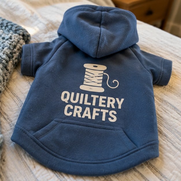 Customer photo of a custom dog hoodie